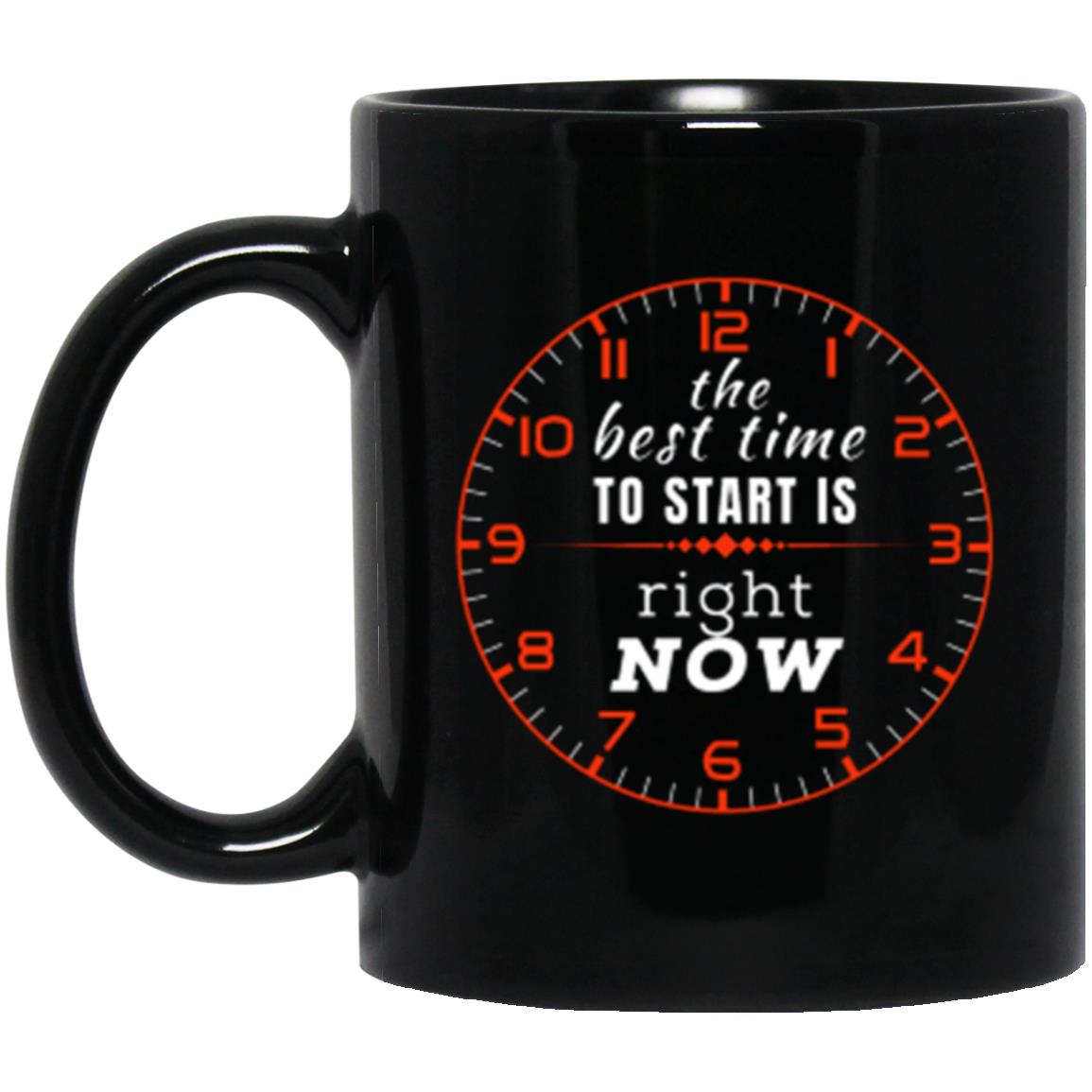 Best Time To Start | 11 oz. Black Mug