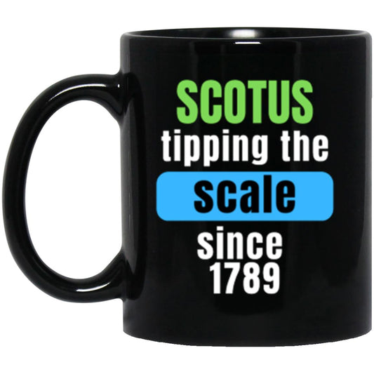 Tipping The Scale | 11 oz. Black Mug